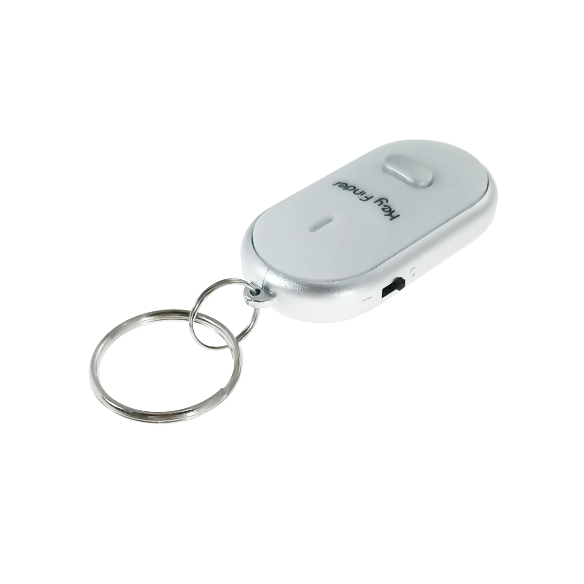 Localizator chei Blow 11947, tip breloc, cu inel de prindere, semnalizare audio si vizuala cu LED, alb cu argintiu [3]
