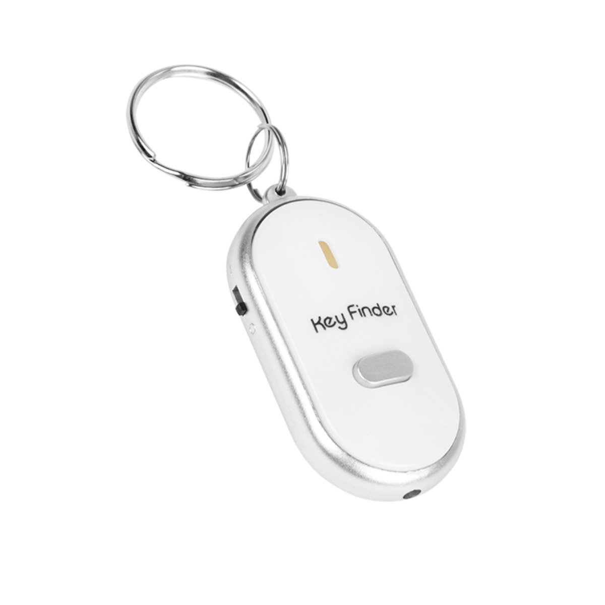 Localizator chei Blow 11947, tip breloc, cu inel de prindere, semnalizare audio si vizuala cu LED, alb cu argintiu [2]