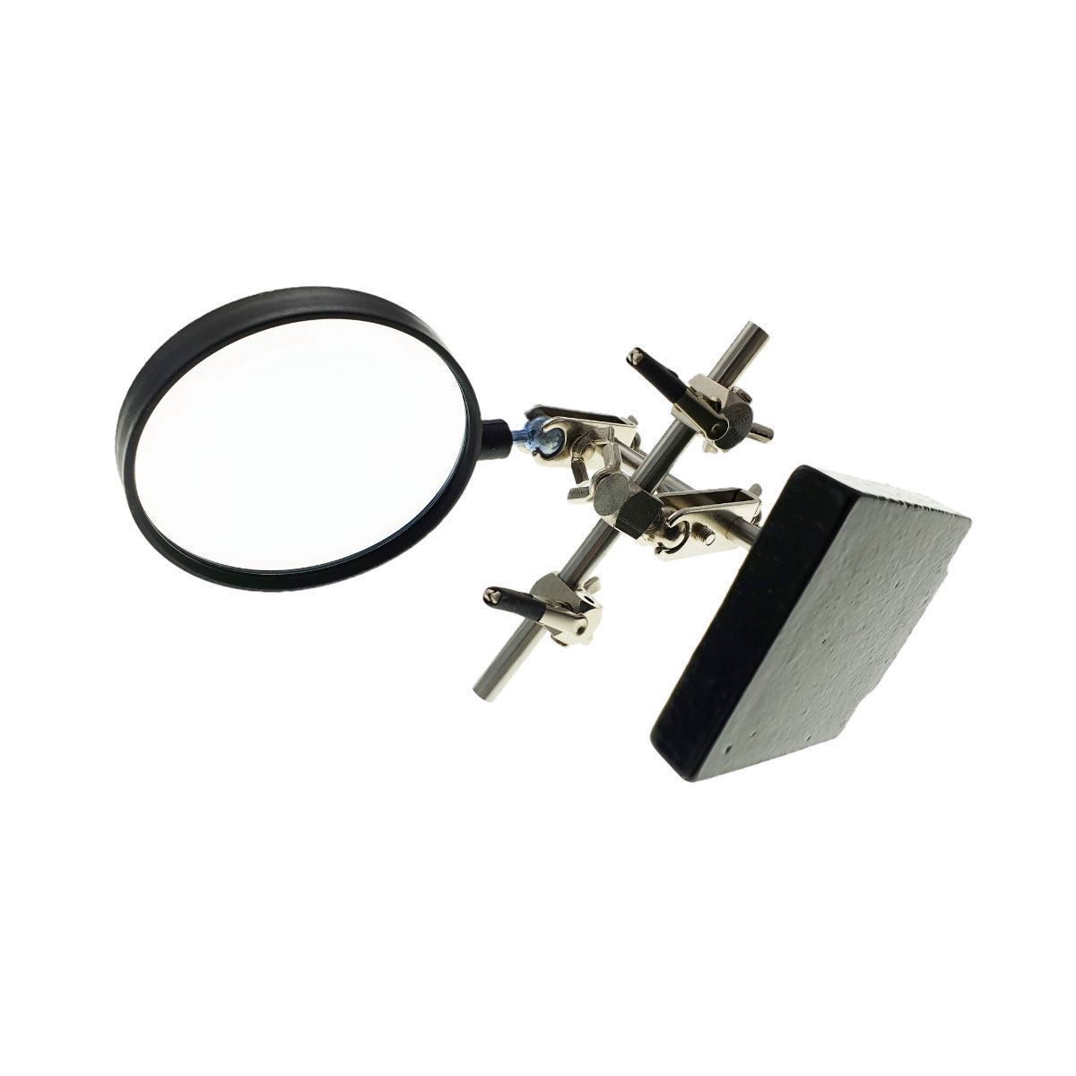 Lupa 90mm , ZD-10H , cu cleme si suport ajustabil de masa [8]