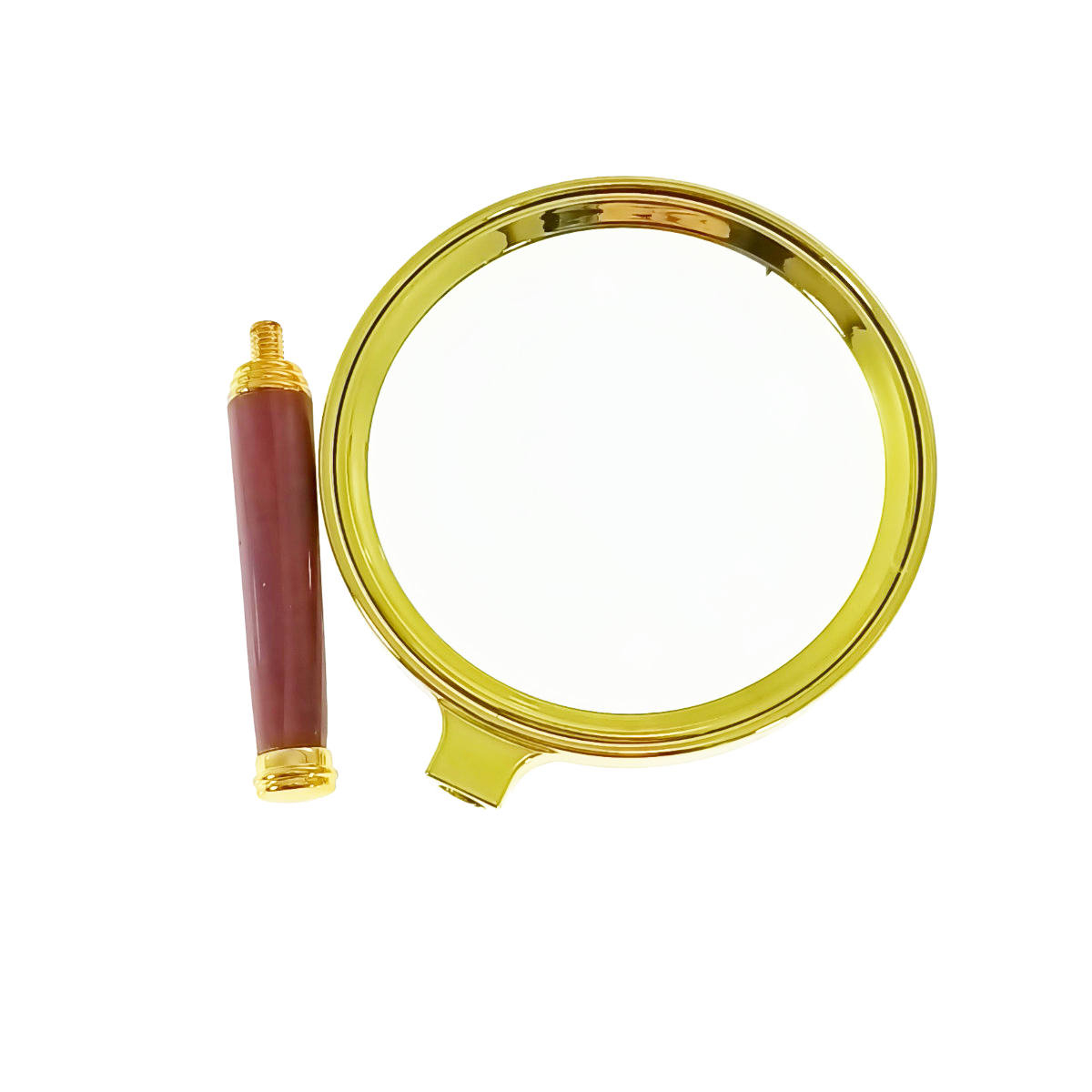 Lupa cu lentila de sticla, diametru 100mm, 12820, maner detasabil de 72mm, aurie [3]