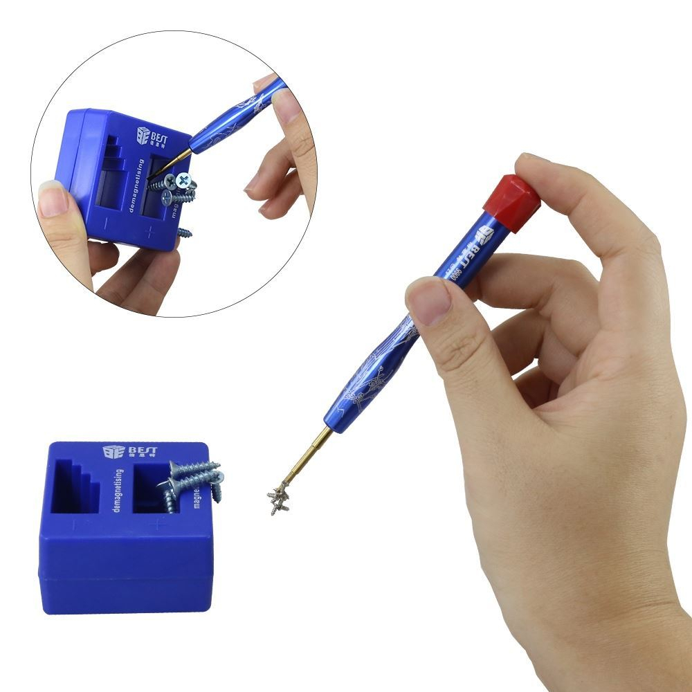 Magnetizator si demagnetizator BST-016,pentru obiecte,scule din metal,albastru [7]
