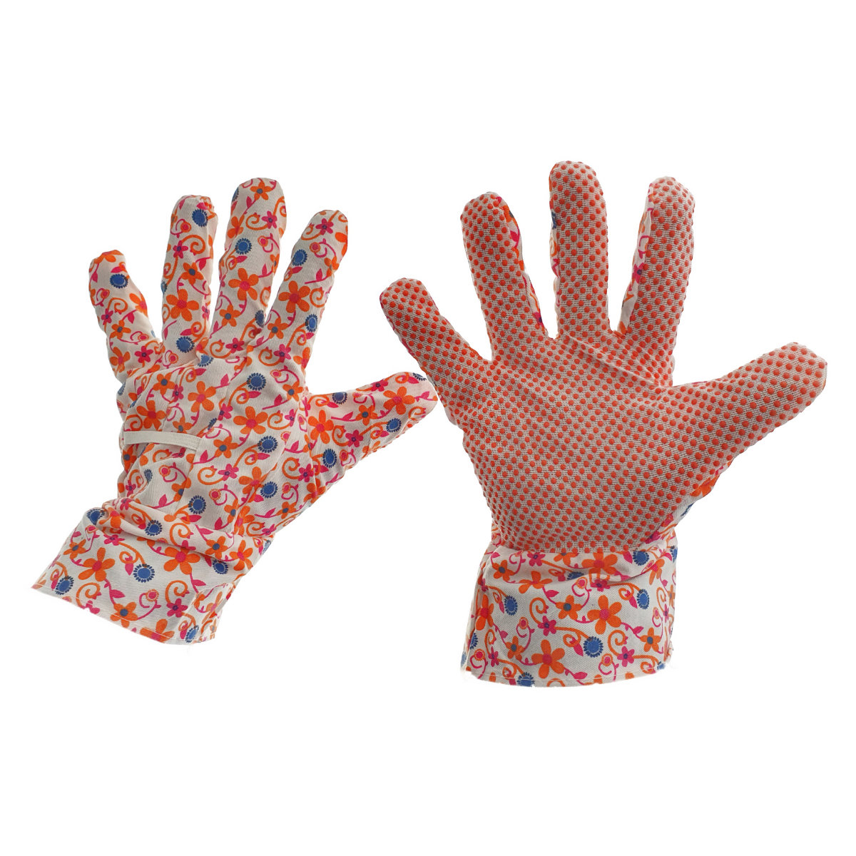 Manusi de protectie din panza, cu prindere antiderapanta, marime universala, multicolore [1]