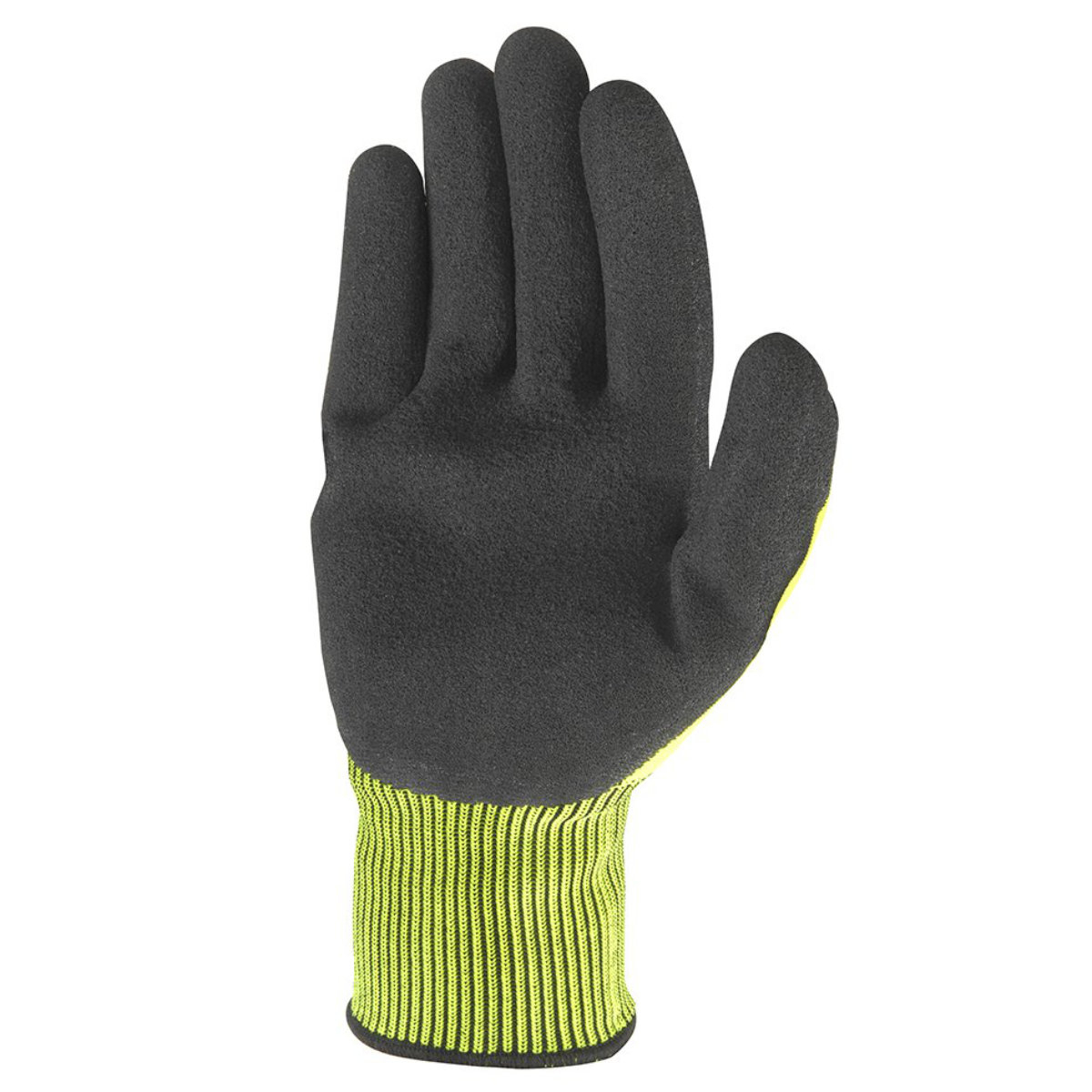 Manusi de protectie, impotriva impactului minor, fibre textile, nitril si TPR, manson elastic, galben cu negru [7]
