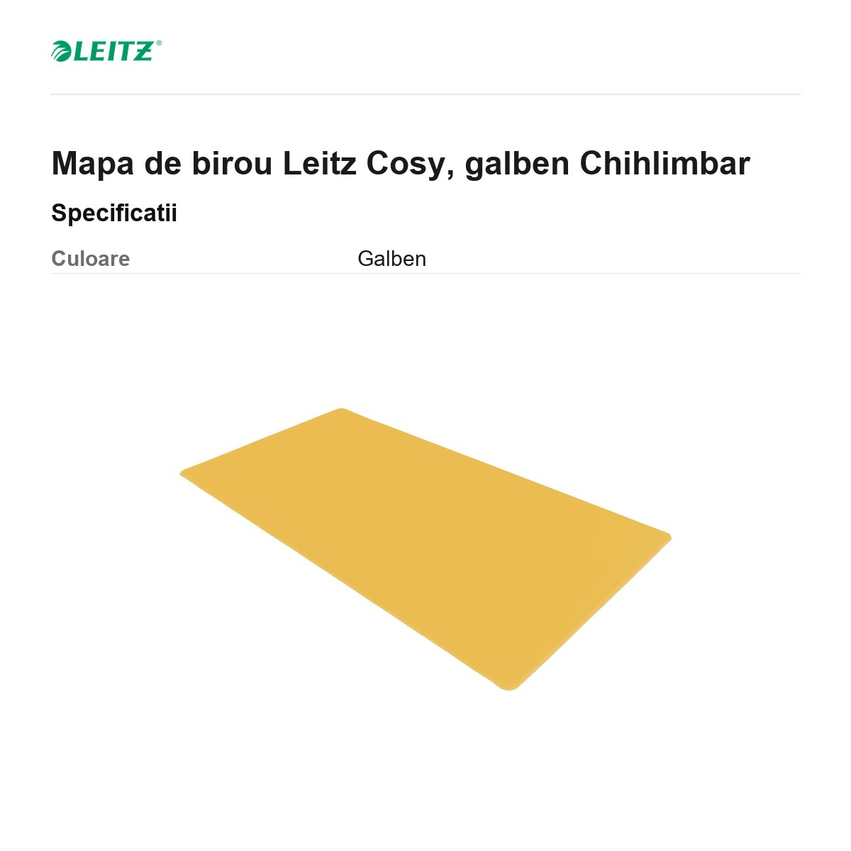 Mapa de birou Leitz Cosy, galben Chihlimbar [3]