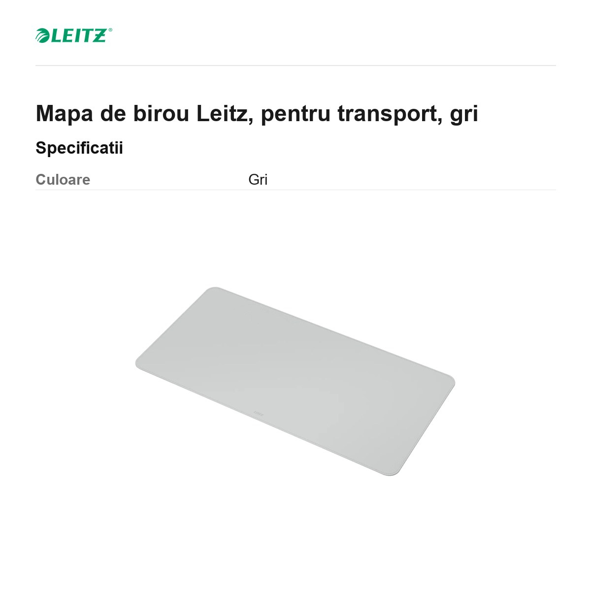 Mapa de birou Leitz, pentru transport, gri [3]