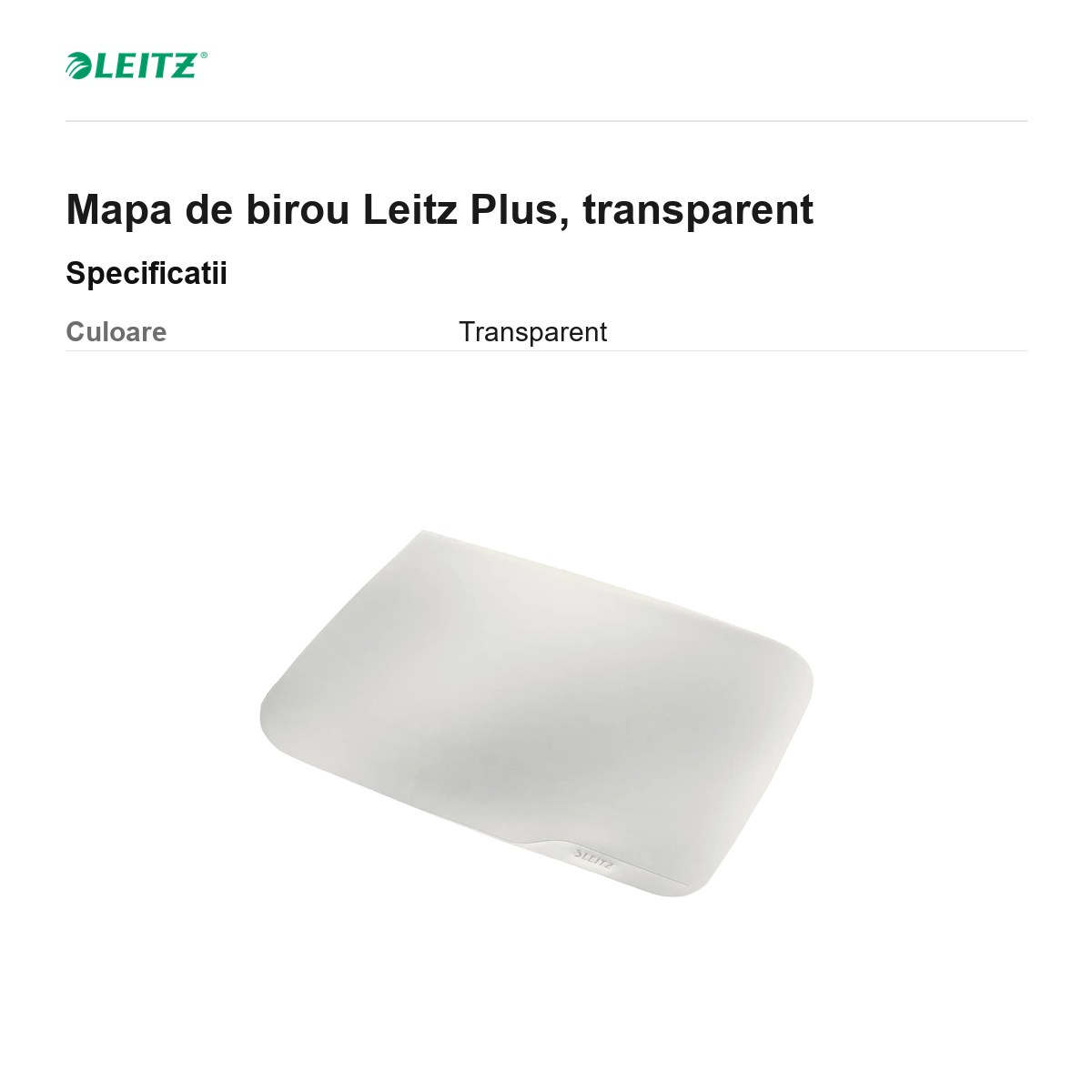 Mapa de birou Leitz Plus, transparent [3]