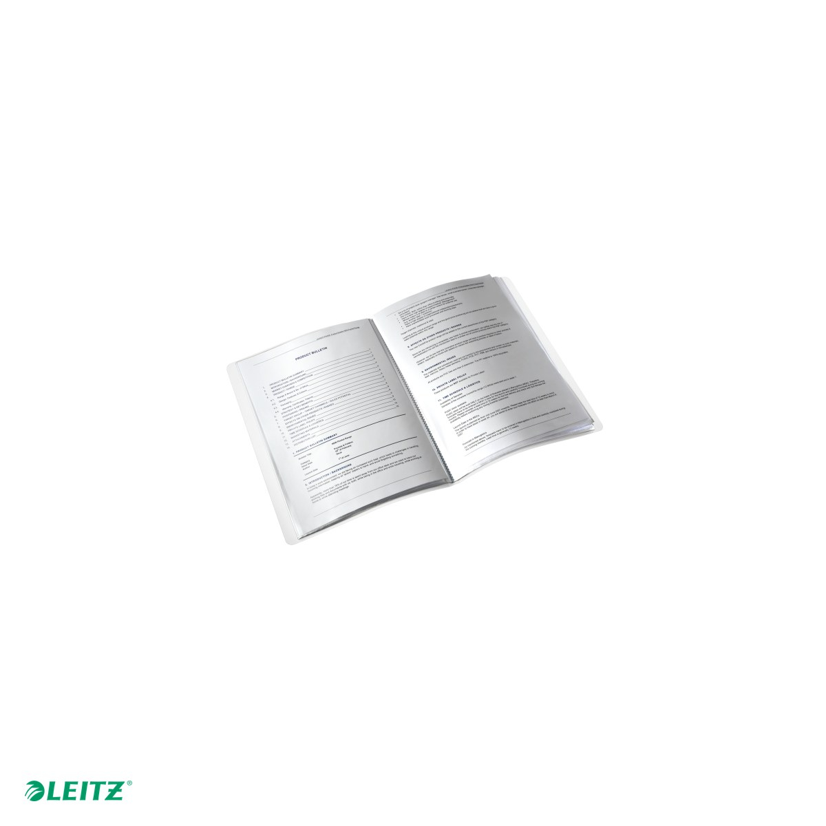 Mapa de prezentare Leitz WOW, coperta moale, PP, A4, 40 de folii, capacitate 80 de coli (2 coli per fila,(80 g/mp), roz [5]