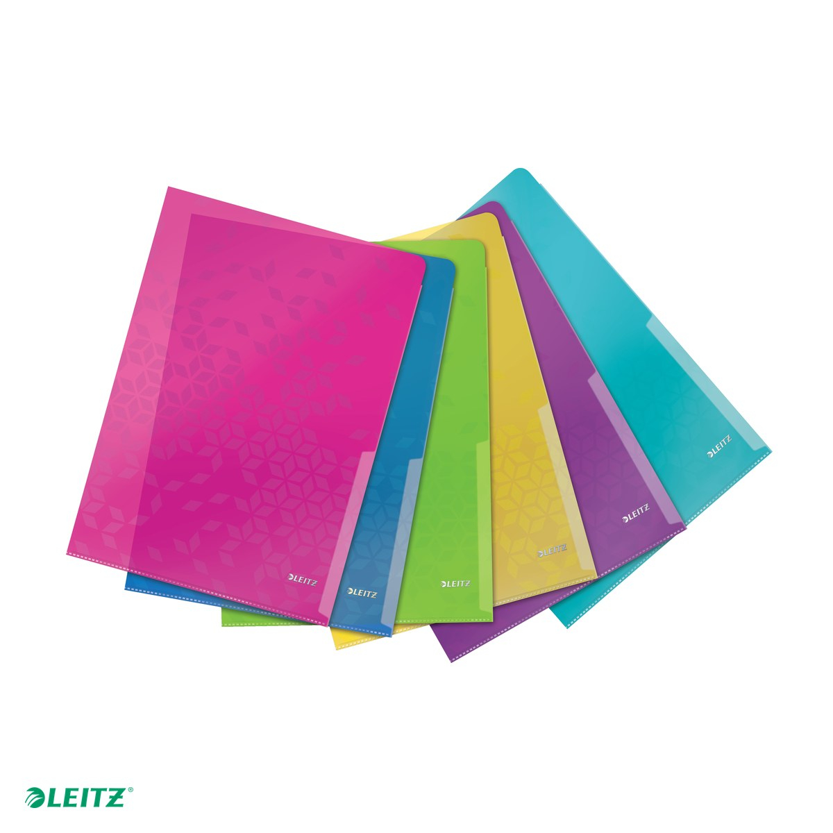 Mapa de protectie Leitz WOW, deschidere superioara si lateral dreapta, PP, A4, capacitate 40 coli, diverse culori, asortat [6]