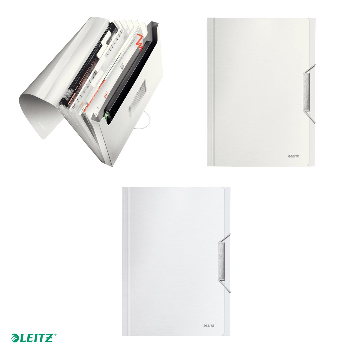 Mapa tip proiect Leitz Style, PP, A4, capacitate 250 coli, pentru transport, alb Arctic [4]
