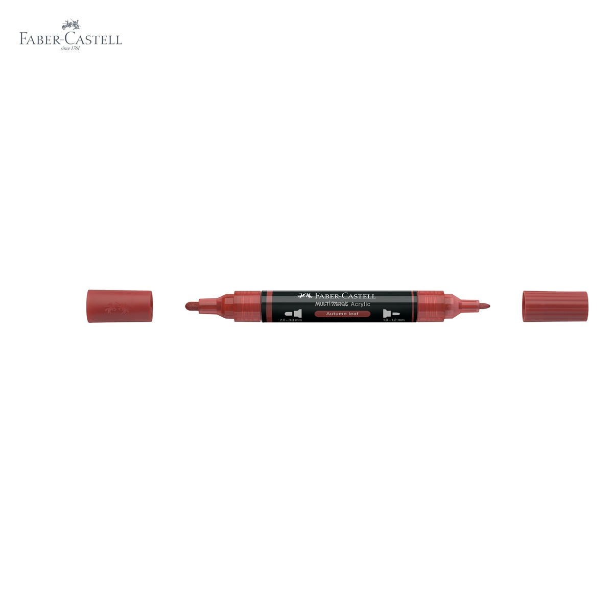 Marker acrilic Faber-Castell Multimark, culoare aramiu 192, varf dublu, pentru suprafete multiple [5]