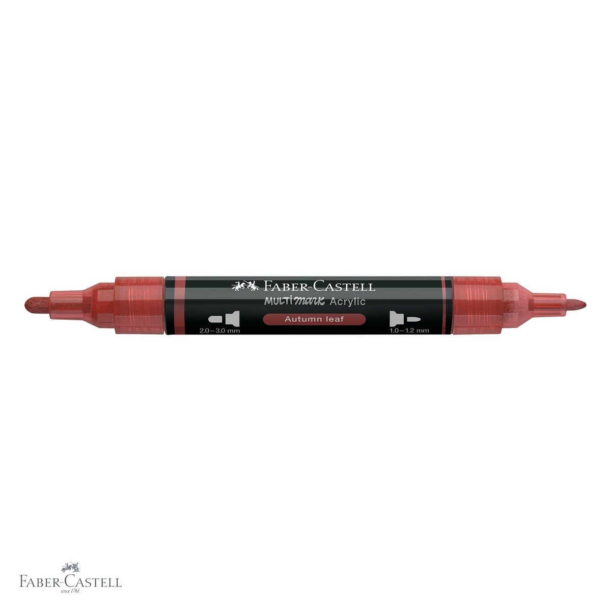 Marker acrilic Faber-Castell Multimark, culoare aramiu 192, varf dublu, pentru suprafete multiple [4]