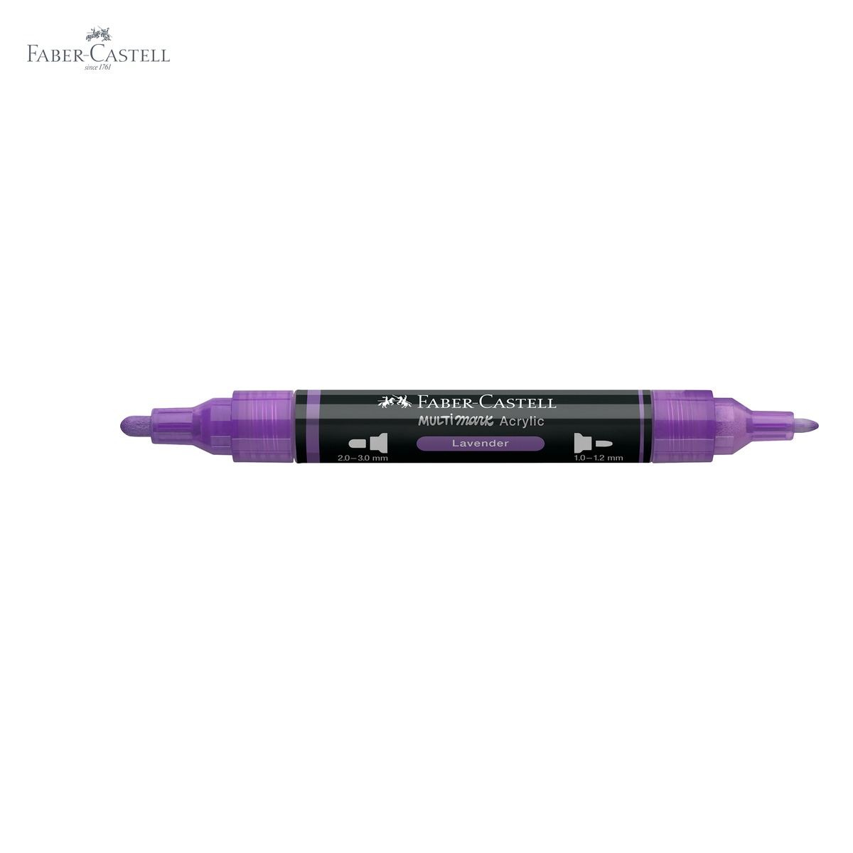 Marker acrilic Faber-Castell Multimark, culoare levantica 136, varf dublu, pentru suprafete multiple [5]