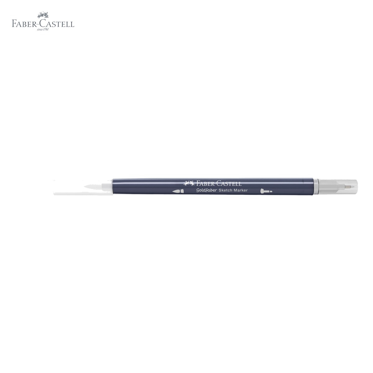 Marker blender cu 2 capete Faber-Castell Goldfaber 200, varf pensula si fineliner, pentru desen artistic [5]