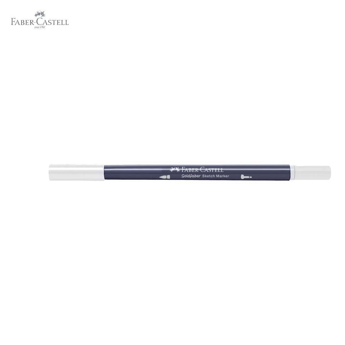 Marker cu 2 capete Faber-Castell Goldfaber, gri neutru I 331, cerneala alcool, pentru desen artistic [5]