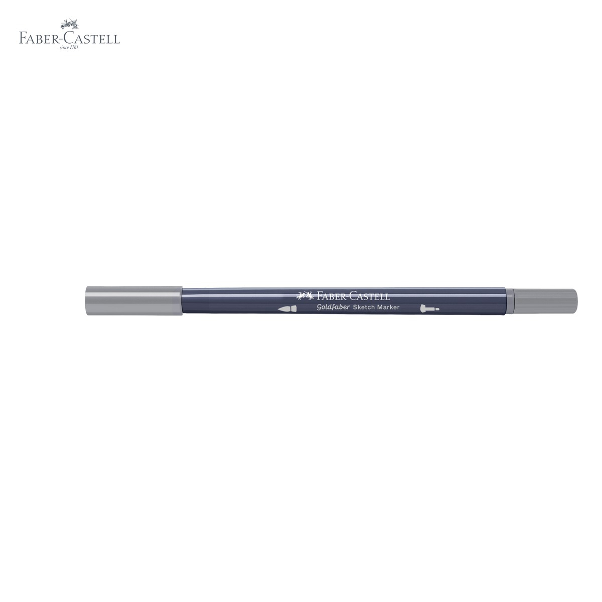 Marker cu 2 capete Faber-Castell Goldfaber Sketch, gri neutru III 333, cerneala alcool, pentru desen artistic [5]