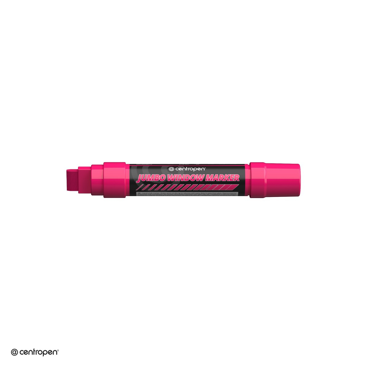 Marker cu creta lichida Centropen 9120 Jumbo, varf 2-15 mm, culoare roz [5]