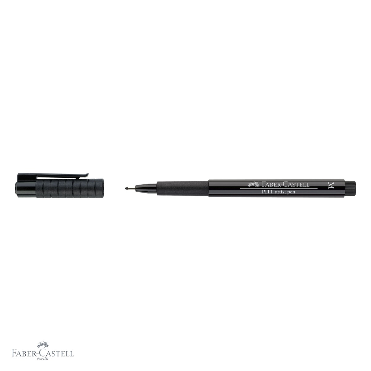 Marker Faber-Castell Pitt Artist Pen, varf pensula mediu 0.7 mm negru, pentru schite si desen artistic [4]