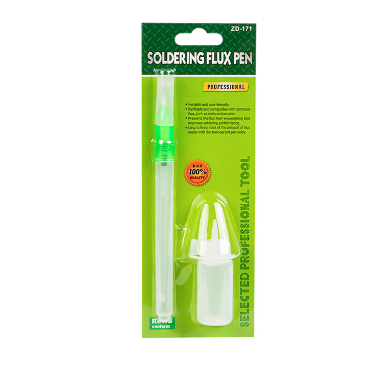 Marker pentru flux, Xtreme 11482, aplicare si trasare circuite pe placi laminate, transparent cu verde [3]