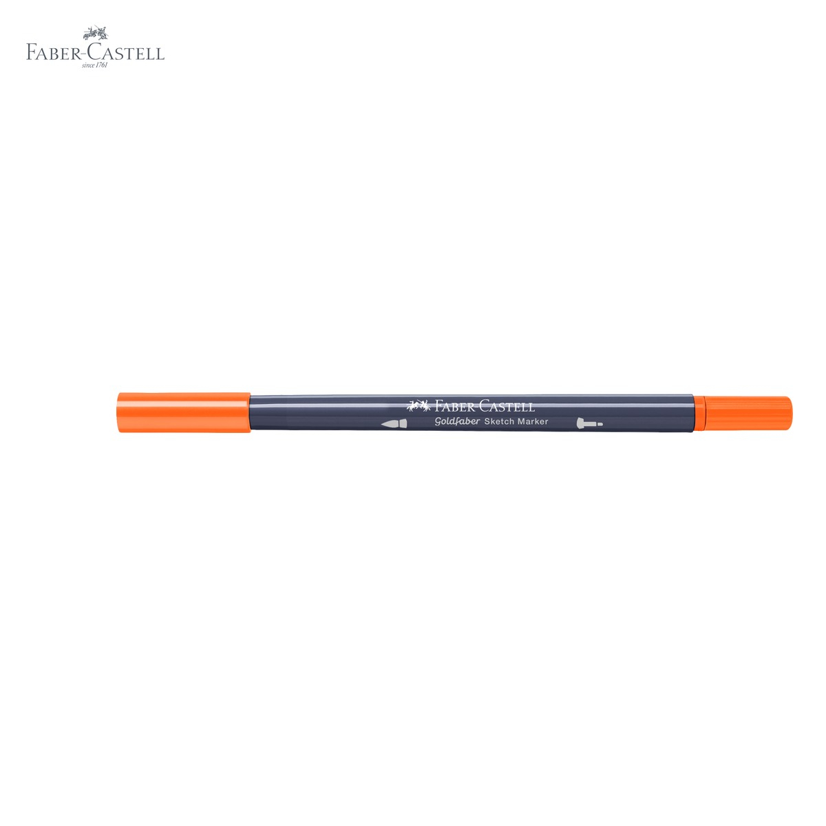 Marker sketch 2 capete Faber-Castell Gold Faber, portocaliu cadmium inchis 115, cerneala alcool pentru desen artistic [5]