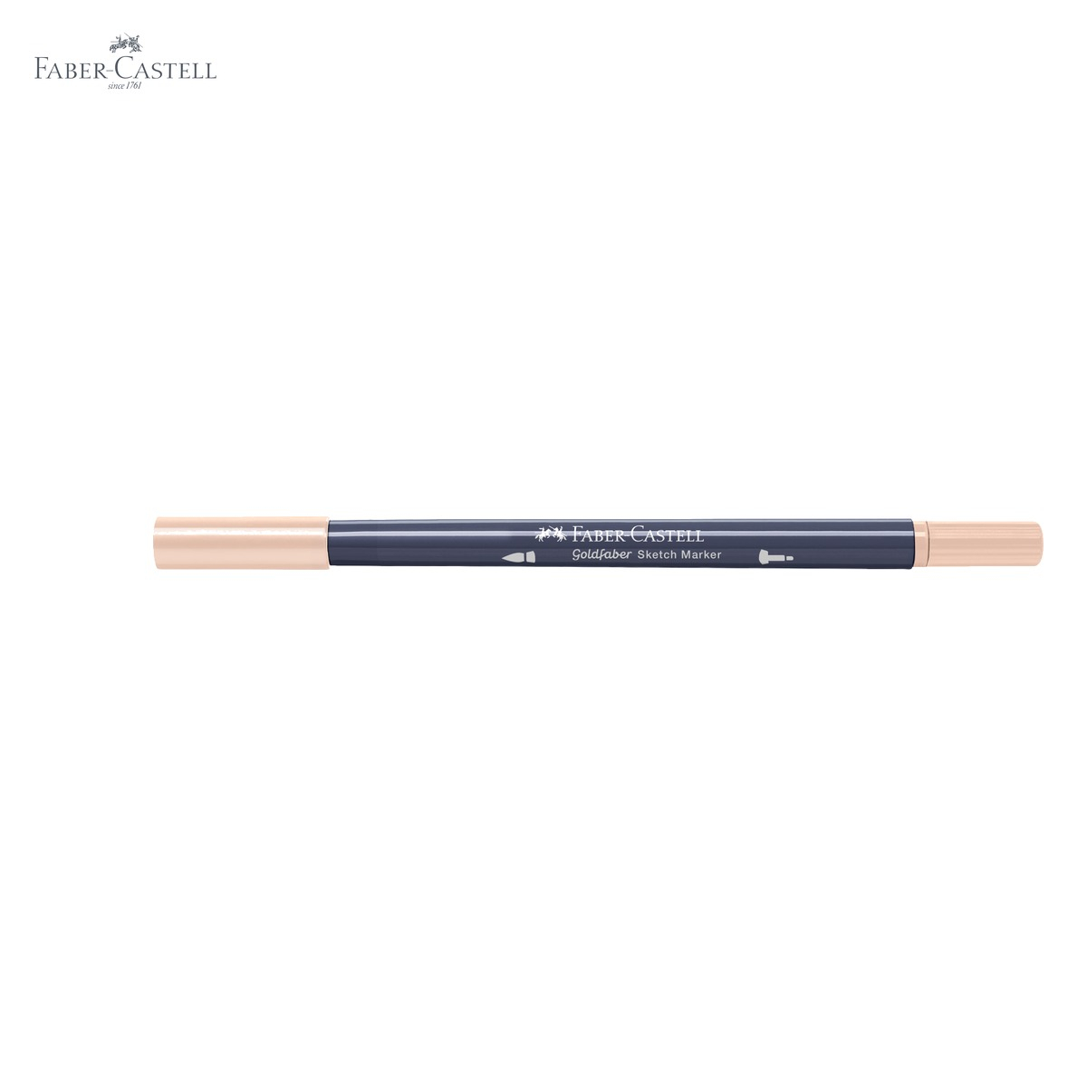 Marker sketch 2 capete Faber-Castell Goldfaber, cerneala alcool, culoare nisipiu 281, pentru desen artistic [5]