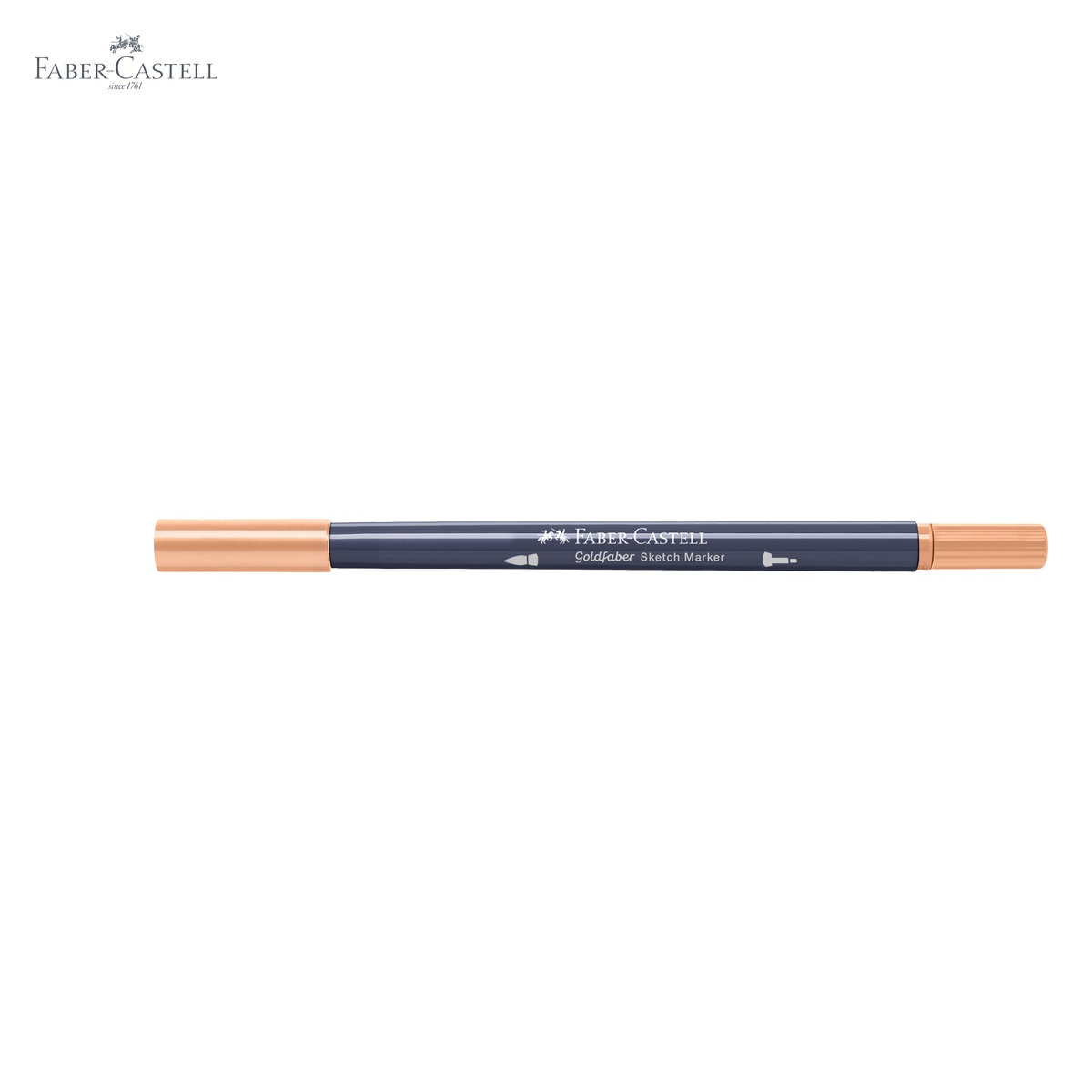 Marker sketch 2 capete Faber-Castell Goldfaber, cerneala alcool, culoare teracota 186, pentru desen artistic [5]