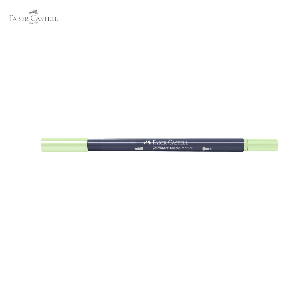 Marker sketch 2 capete Faber-Castell Goldfaber, cerneala alcool, culoare vernil pamantiu deschis 314, pentru desen artistic [5]