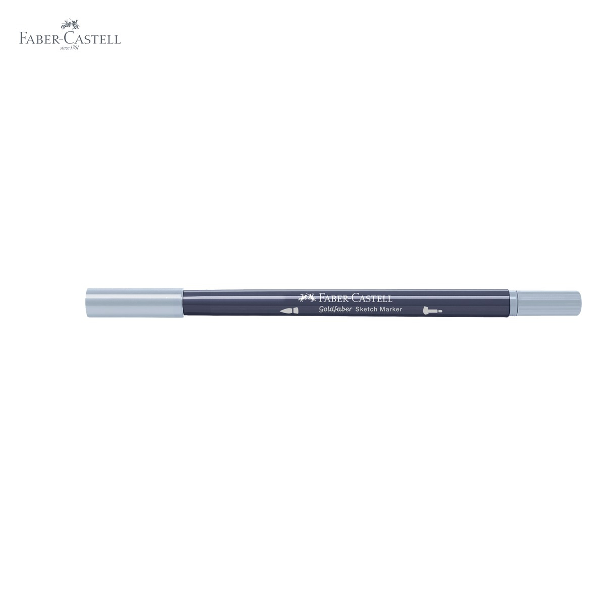 Marker sketch 2 capete Faber-Castell Goldfaber, cerneala alcool, gri rece 242, pentru desen artistic [5]