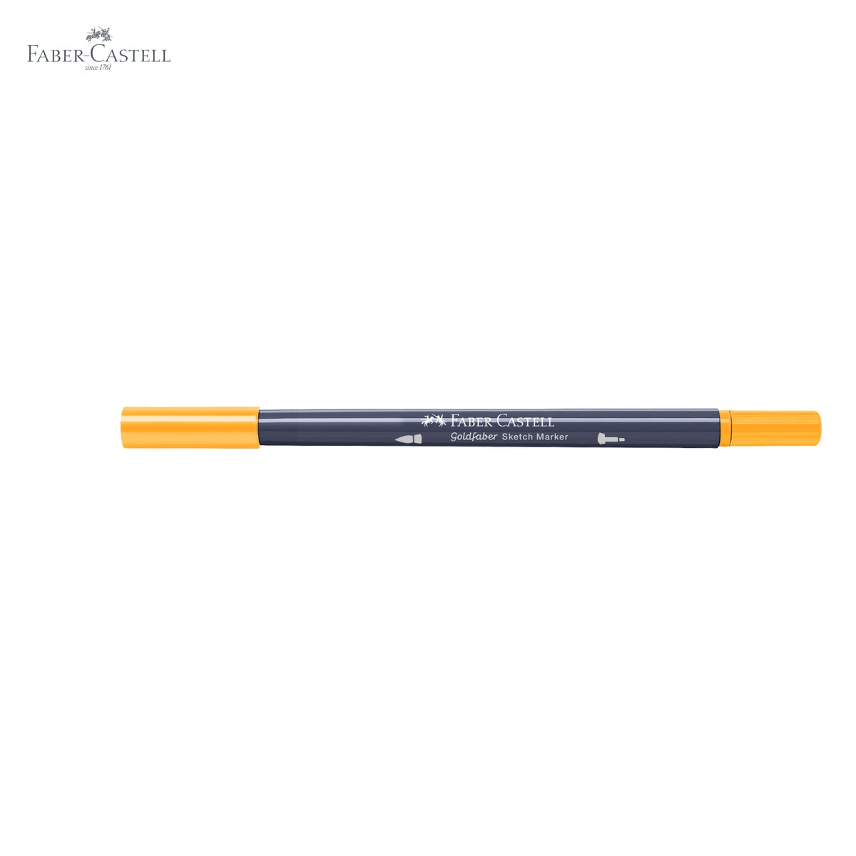 Marker sketch 2 capete Faber-Castell Goldfaber, galben crom inchis 109, cerneala alcool, pentru desen artistic [5]