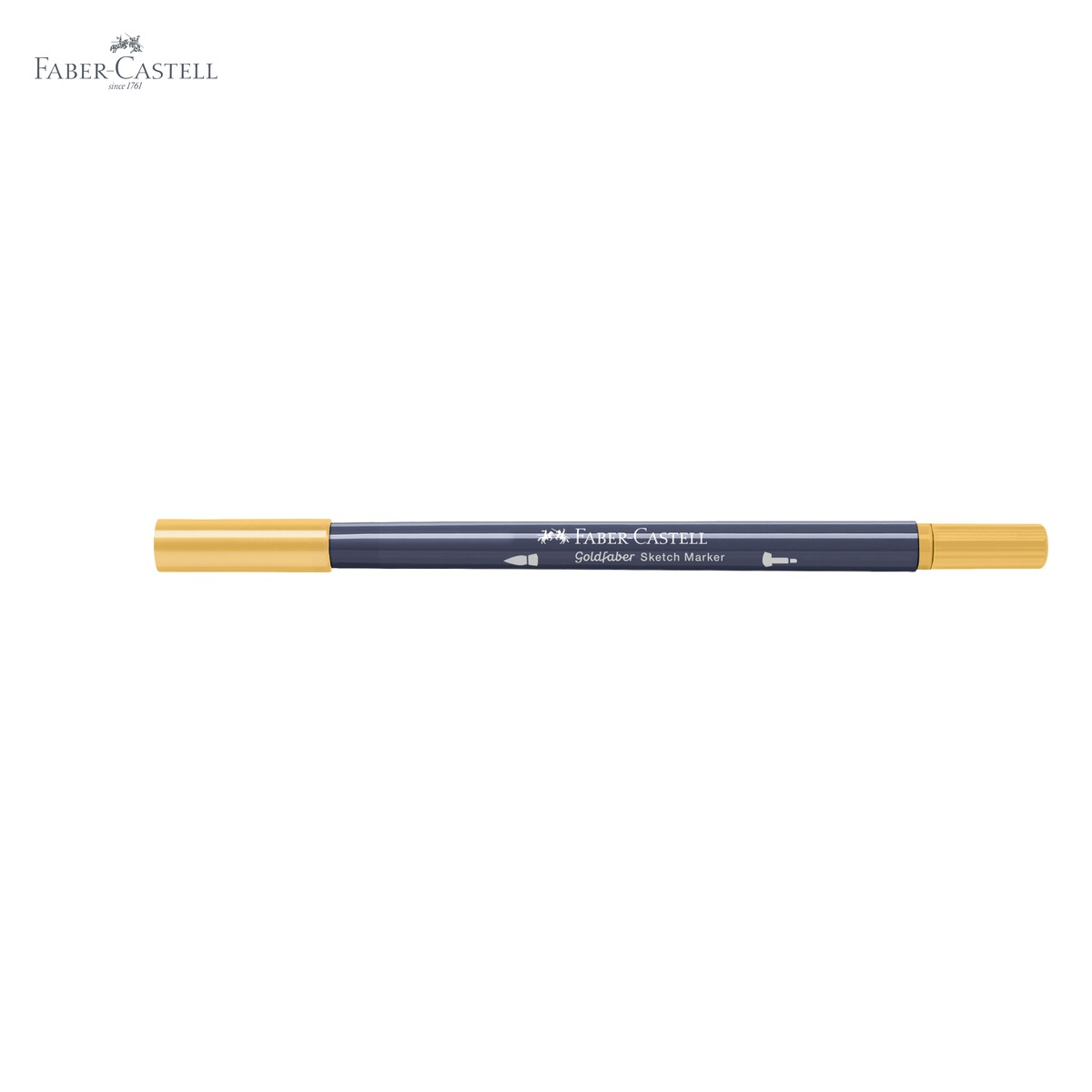 Marker sketch 2 capete Faber-Castell Goldfaber, ocru deschis 183, cerneala alcool, pentru ilustratie si design [5]