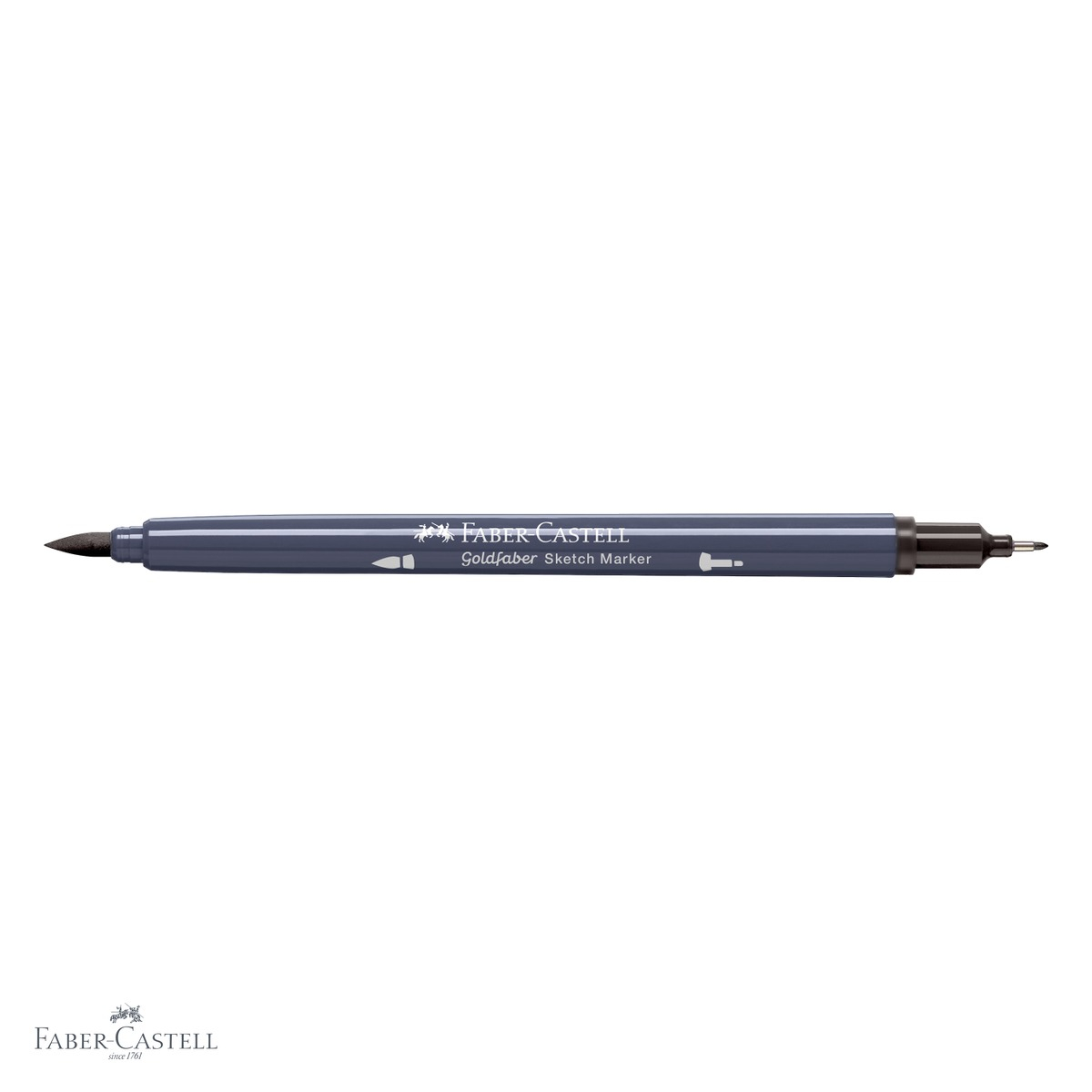 Marker sketch 2 capete Faber-Castell Goldfaber, sepia inchis 175, cerneala alcool, pentru desen artistic [4]