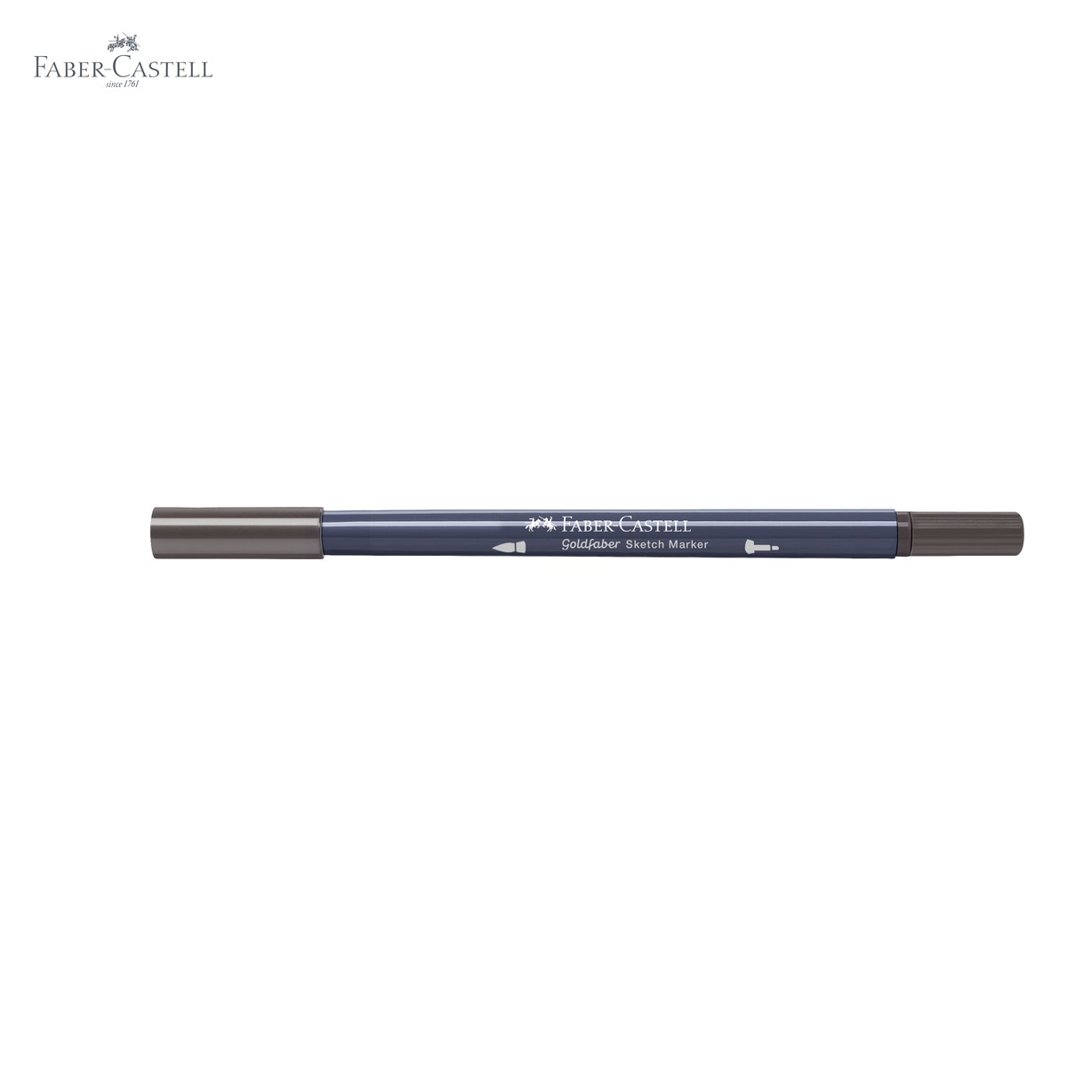 Marker sketch 2 capete Faber-Castell Goldfaber, sepia inchis 175, cerneala alcool, pentru desen artistic [5]