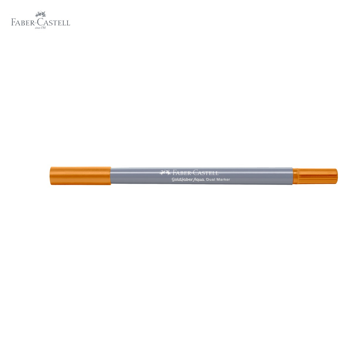 Marker solubil cu doua capete Faber-Castell Goldfaber, ocru deschis 183, pentru desen si contururi [5]