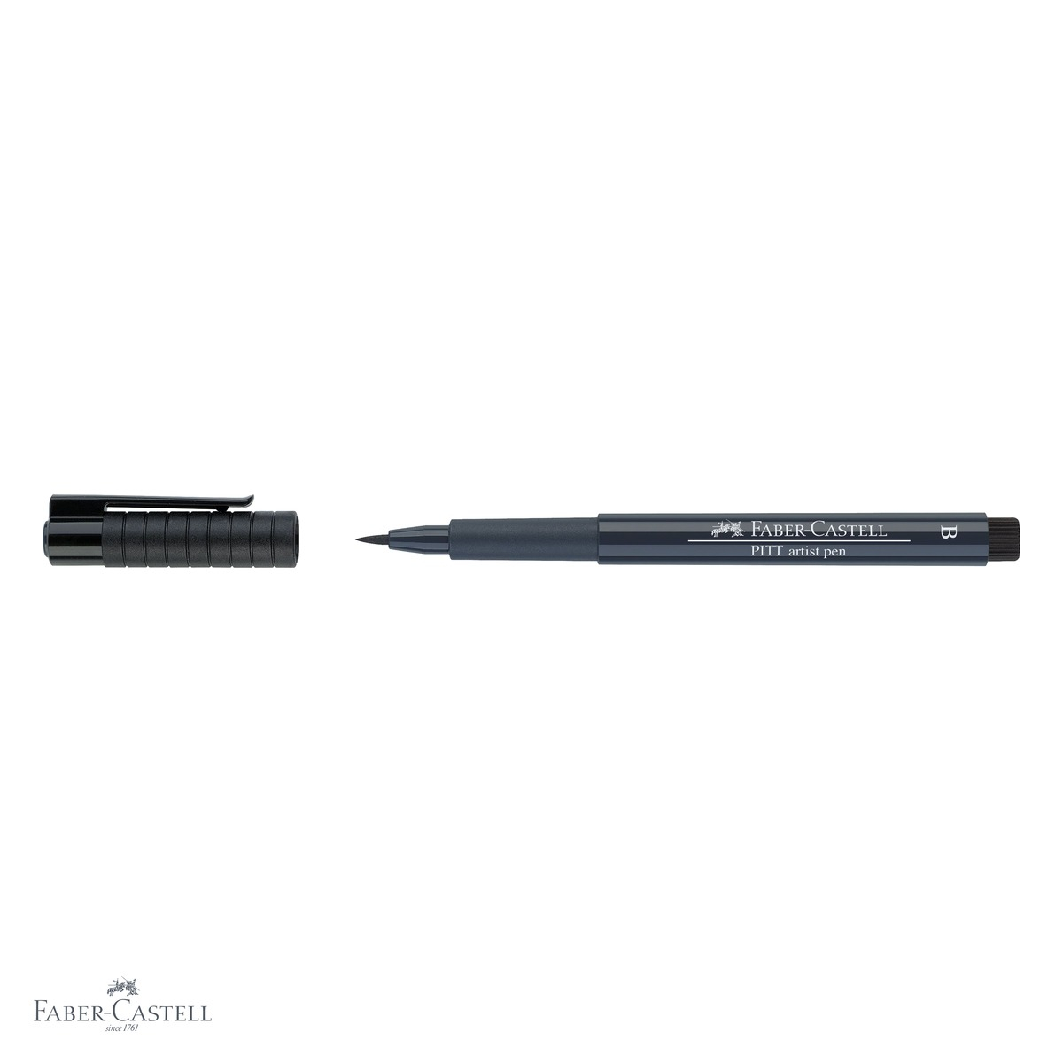 Marker tip pensula Faber-Castell Pitt Artist Pen, cerneala indigo inchis, rezistenta la apa, pentru artisti si designeri [4]