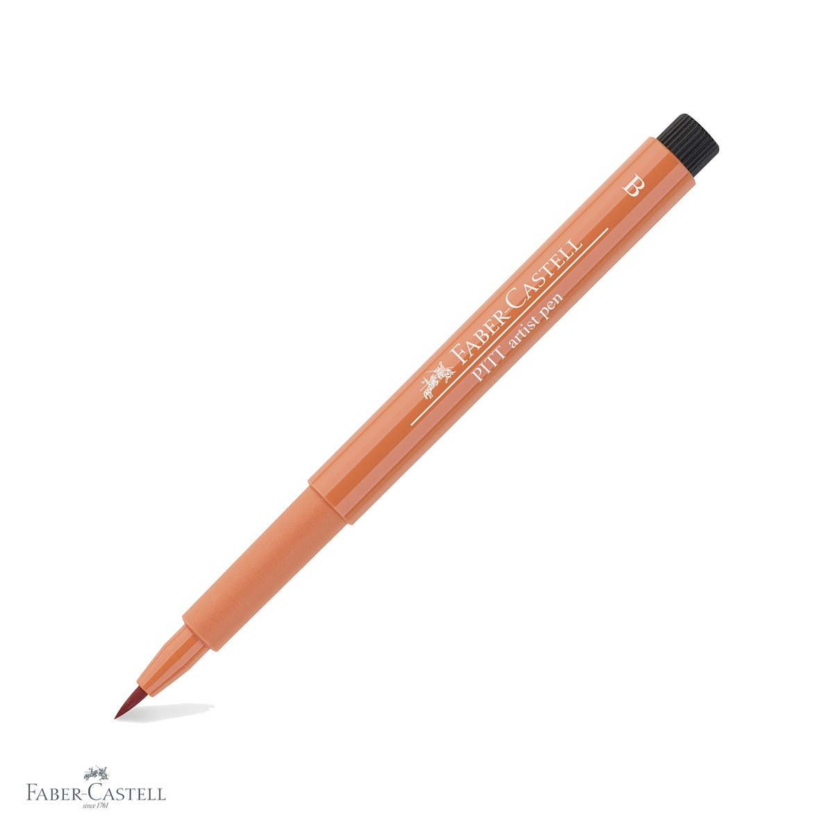 Marker tip pensula Faber-Castell Pitt Artist Pen, cerneala rezistenta la apa, culoare scortisoara, pentru artisti si designeri [1]