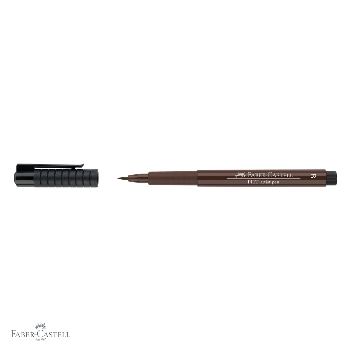 Marker tip pensula Faber-Castell Pitt Artist Pen, cerneala sepia rezistenta la apa, pentru artisti si designeri [4]