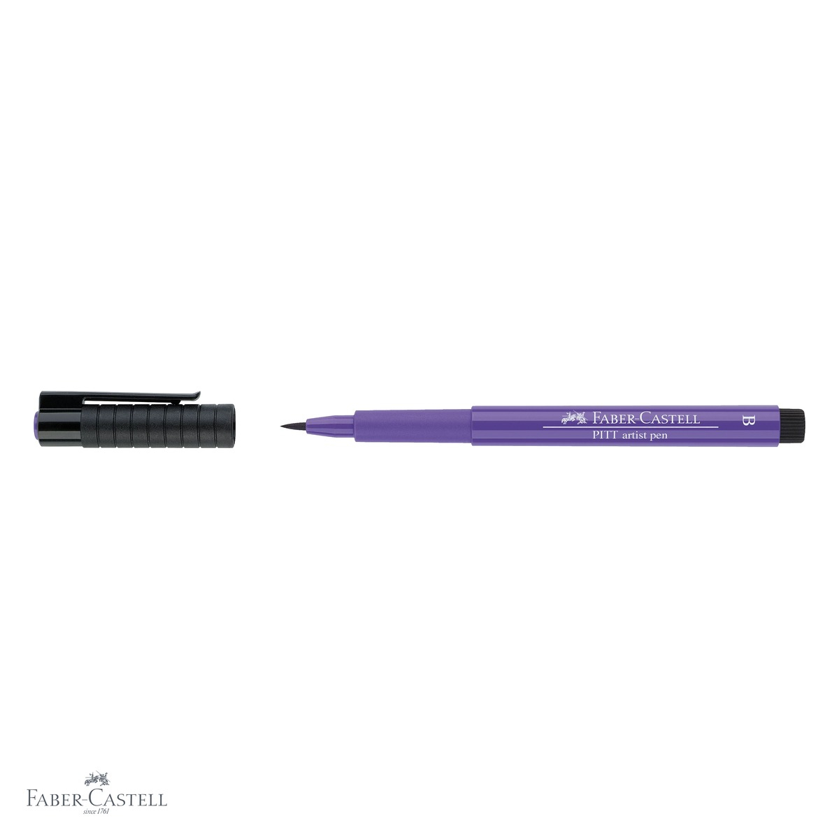 Marker tip pensula Faber-Castell Pitt Artist Pen, cerneala violet purpuriu rezistenta la apa, pentru artisti si designeri [4]