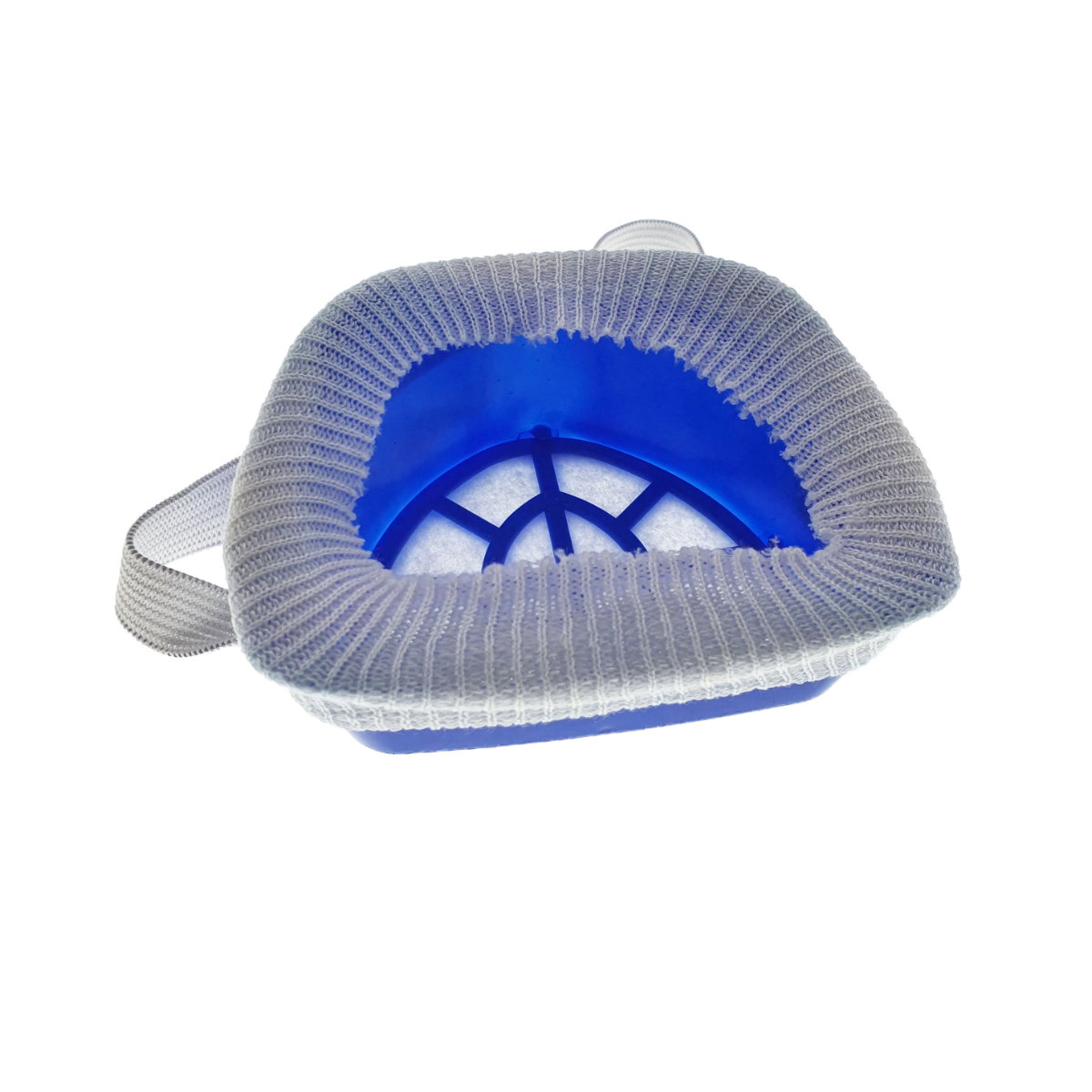 Masca anti-praf, cu filtru textil inlocuibil si capac protector, din plastic, 100x80x43mm, albastra [5]