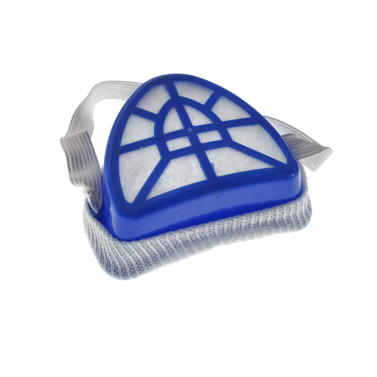 Masca anti-praf, cu filtru textil inlocuibil si capac protector, din plastic, 100x80x43mm, albastra [12]