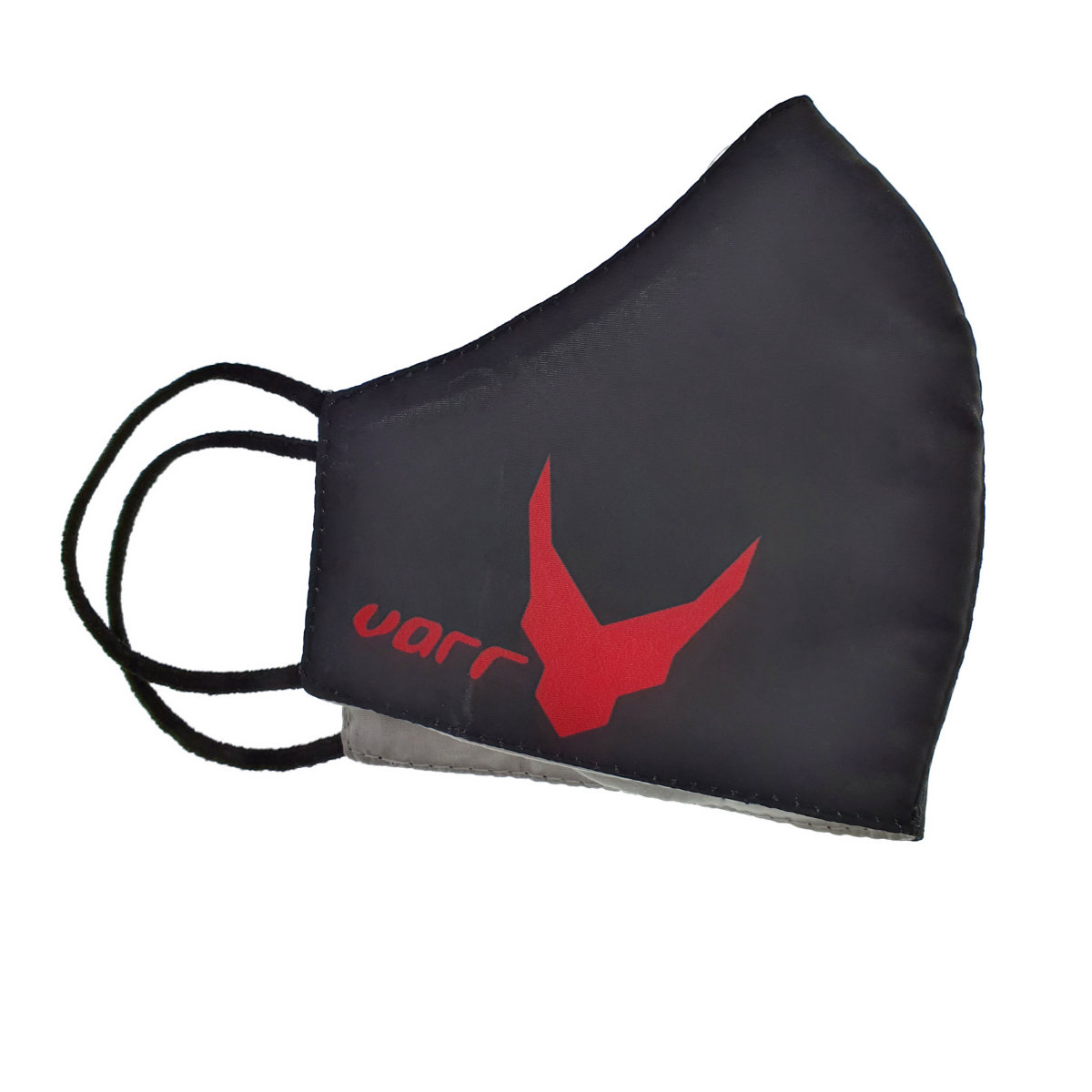 Masca fashion VARR™ Streetwear Face Gear, de protectie, 2 straturi, reutilizabila, marime M, neagra [4]