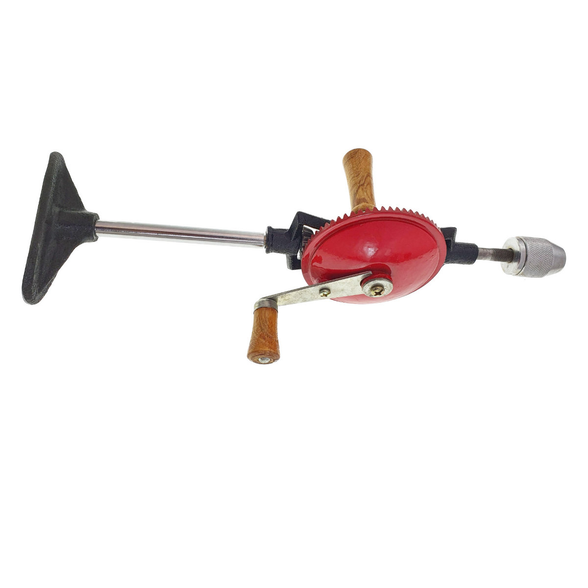 Masina de gaurit manuala cu presare pe piept, lungime 365mm, cu mandrina metalica 10mm [9]