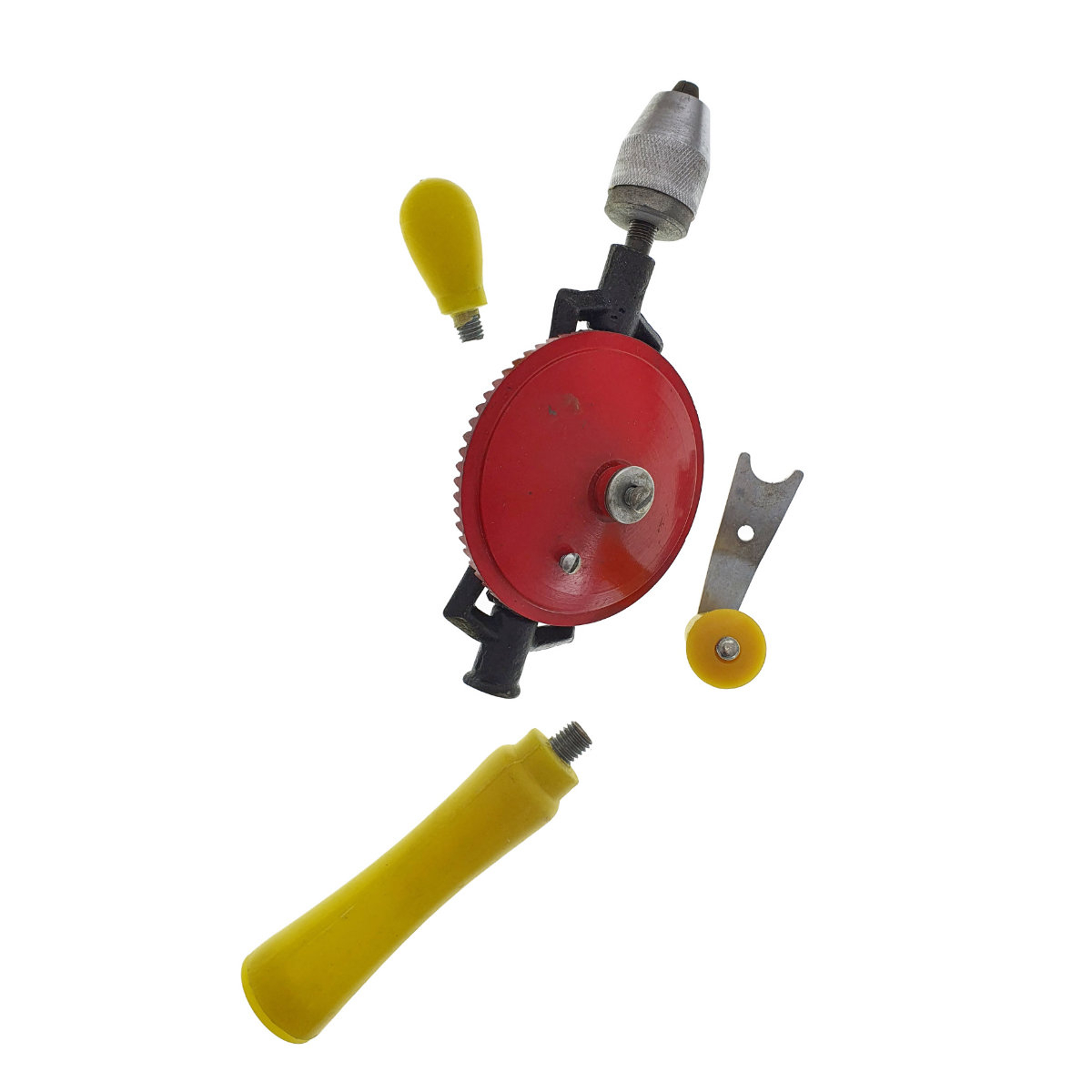 Masina de gaurit manuala, lungime 355mm, cu manere din plastic si mandrina metalica 10 mm [5]