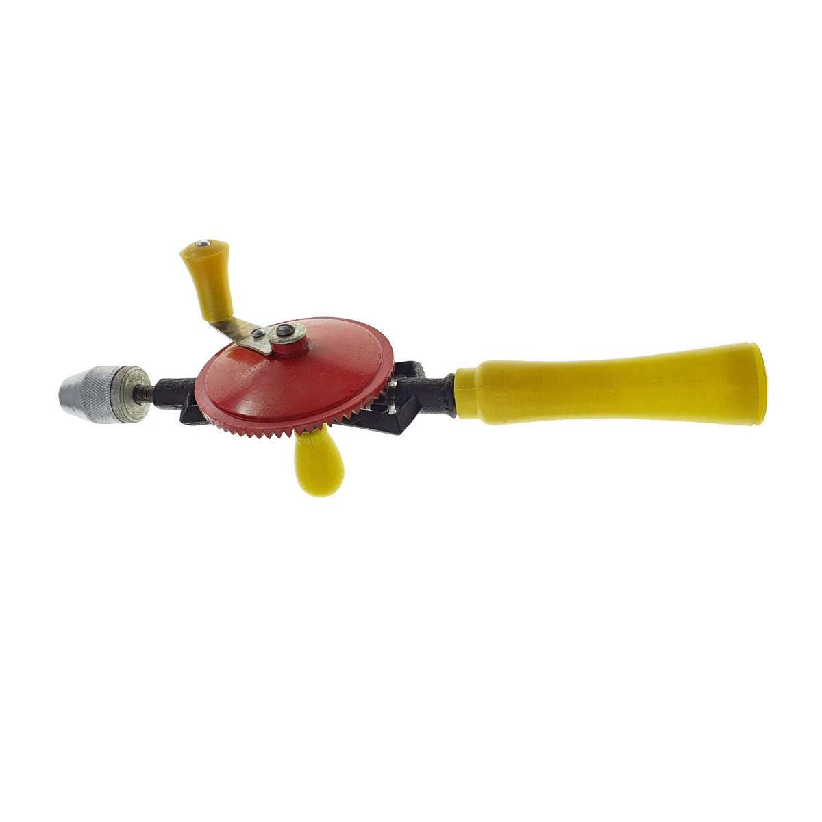 Masina de gaurit manuala, lungime 355mm, cu manere din plastic si mandrina metalica 10 mm [3]