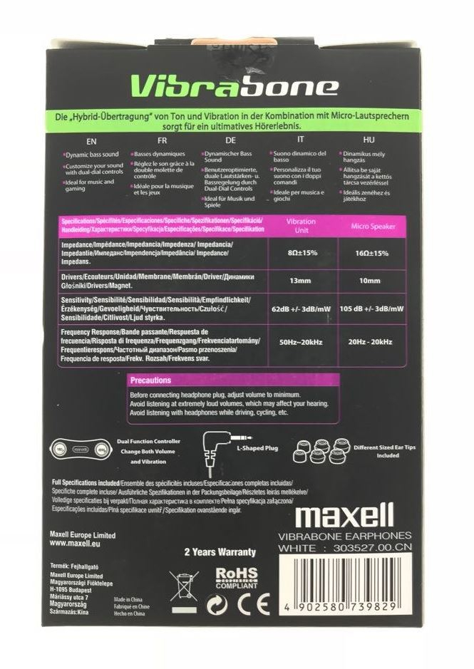 MAXELL-Casti Vibrabone in-ear white [13]