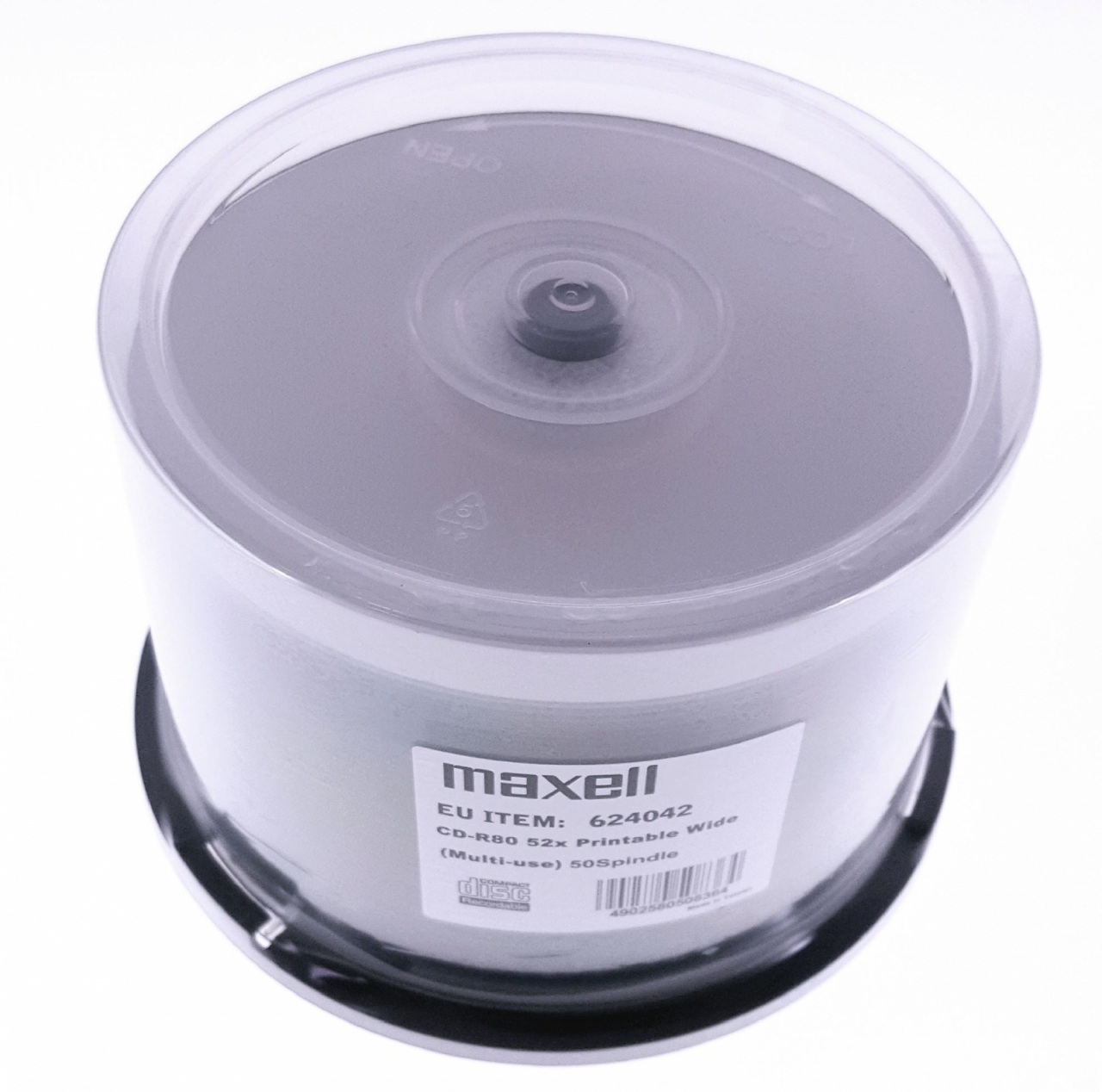 Maxell - CD-R Maxell 700 Mb , 80 min , 52X , Alb Printabil Inkjet , Cake Box , 50 buc - pret/set [4]