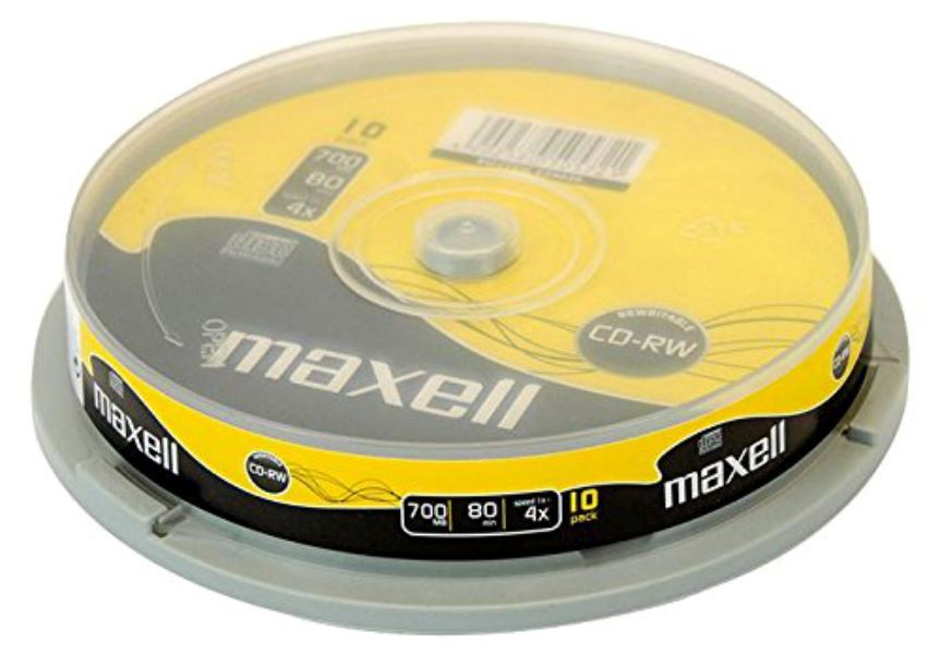 Maxell - CD-RW Reinscriptibil 700 Mb , 80 min , 4X , Maxell , Cake Box , 10 buc / pret/set [2]