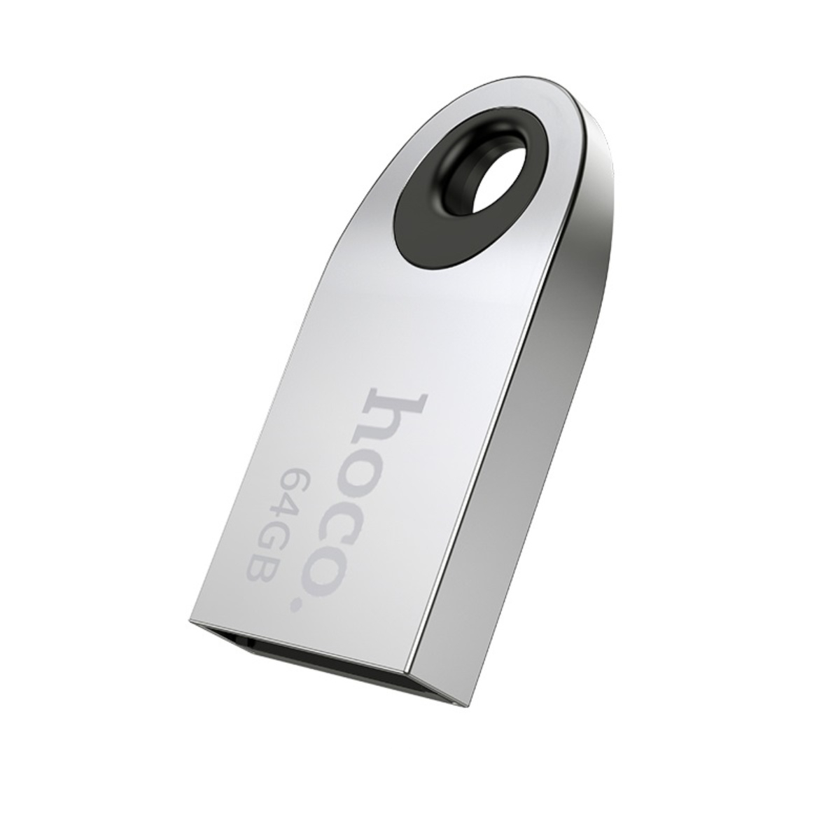Memorie USB 2.0, capacitate 64 Gb, Hoco UD9, design mini, carcasa metal, gri [11]