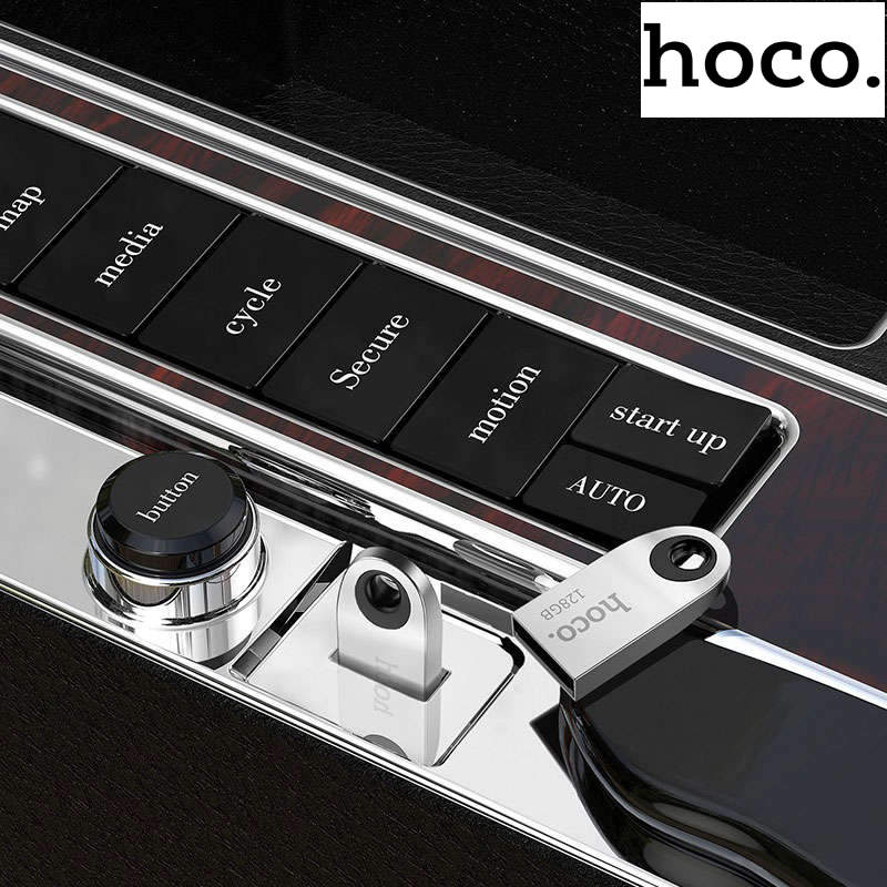 Memorie USB 2.0, capacitate 64 Gb, Hoco UD9, design mini, carcasa metal, gri [6]