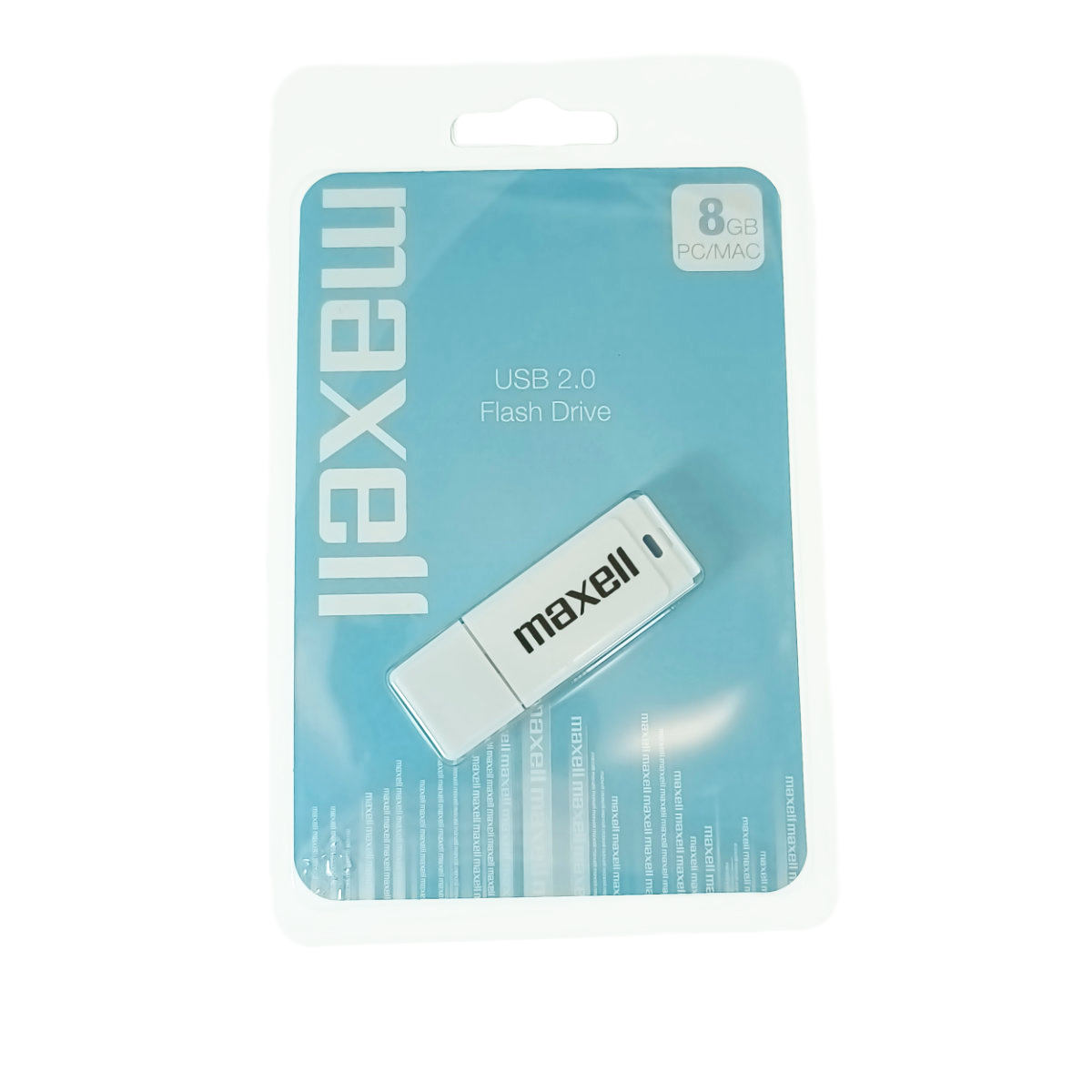 Memorie USB 2.0 capacitate 8Gb, Maxell 77231, 100PC, cu capac, alba [5]