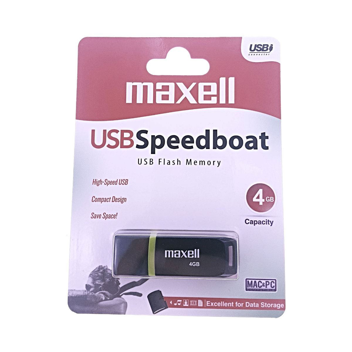 Memorie USB 2.0 Maxell 4Gb ,Speedboat,cu capac,neagra [9]