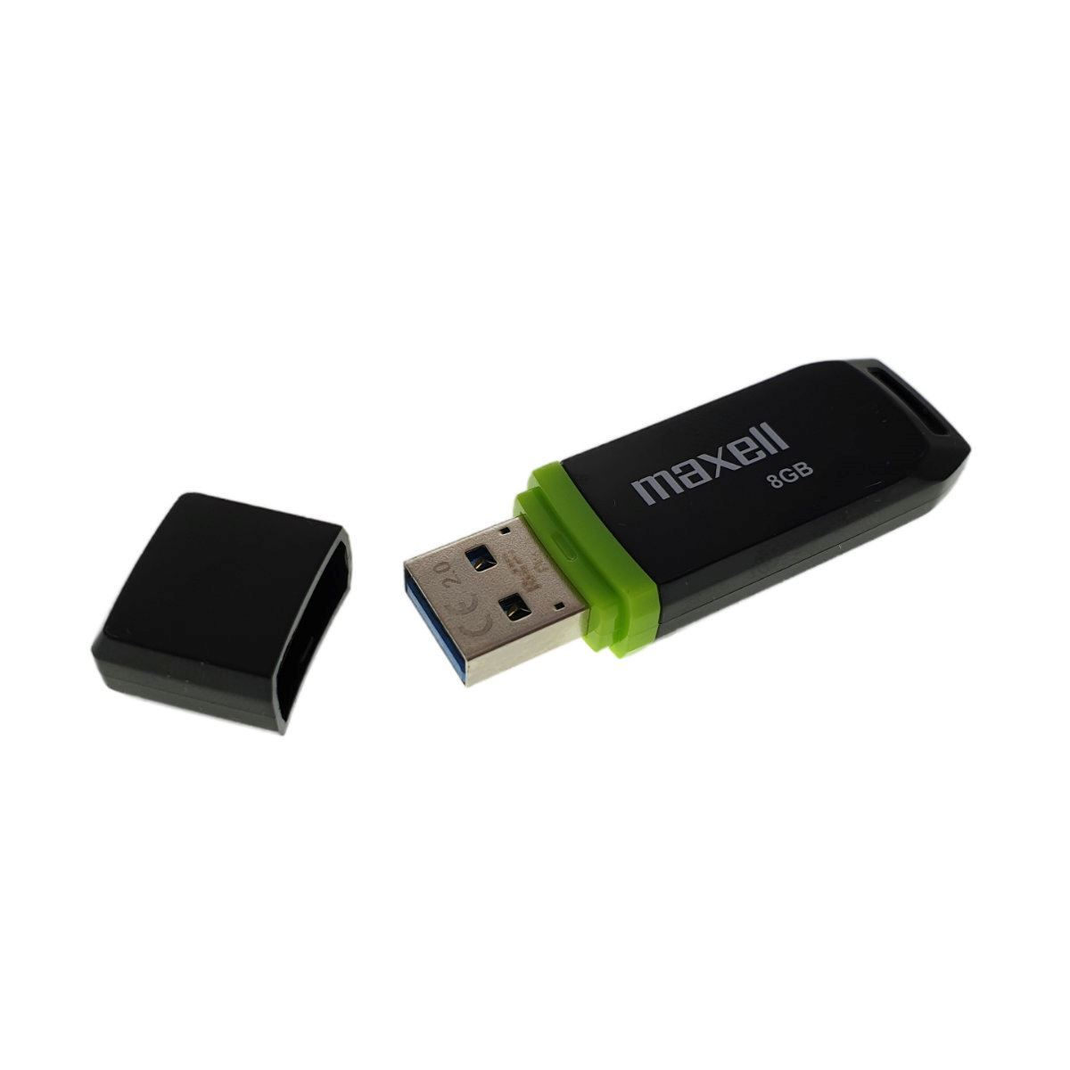 Memorie USB 2.0 Maxell 8GB, Speedboat, cu capac, neagră - Soluție Practică pentru Stocare Portabilă [10]